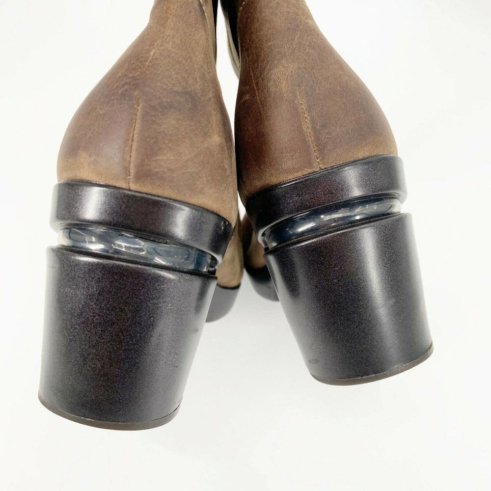 Cole Haan Air Sara Boots  Tan Suede Leather Wedge - Picture 5 of 6